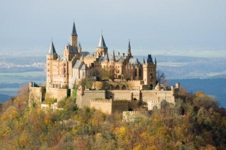 Hohenzollern Castle in an easy hike in the Blackforest "Hohenzollern Castle"