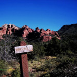 "Sign saying Cowpie's Trail in Sedona"