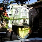 "A glass of riesling from the Palatinate Germany"