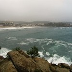 "Beach of La Fosca from a Cami de Ronda trail"