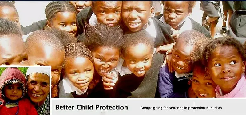 "Group of smiling African children Better Child Protection page"