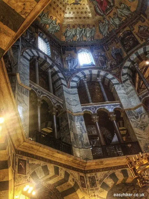 "Inside the Palace Chapel in Aachen"