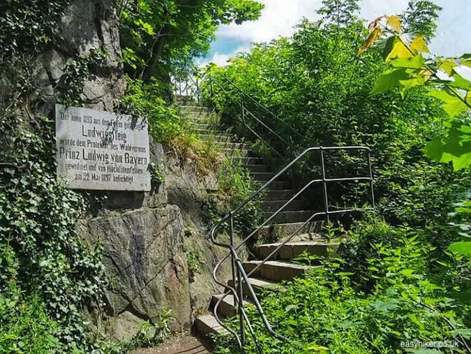 "stairway to Prinze Regent bridge in Passau - Second Movement of the Blue Danube"