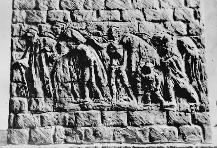 Detail from the Monument to the Ghetto Heroes